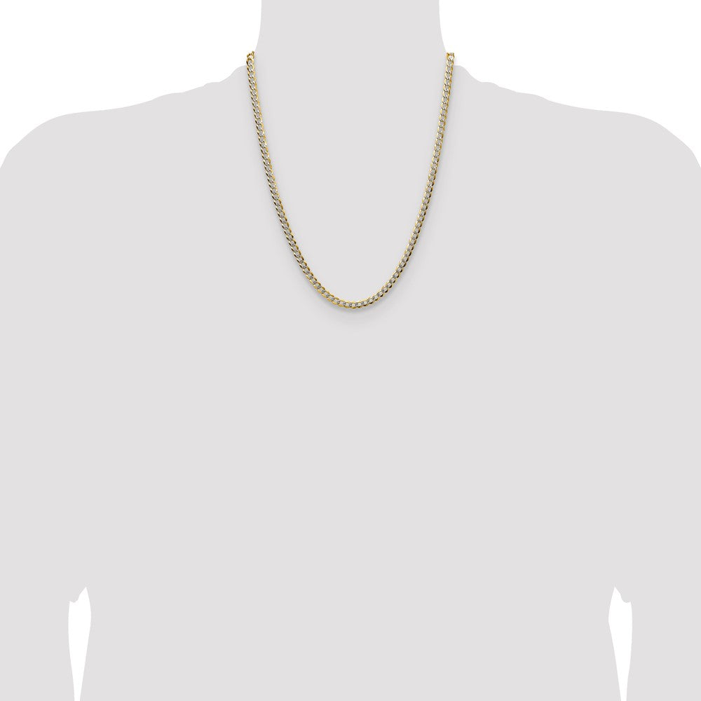 4.7mm Lightweight Pavé Flat Cuban Chain
