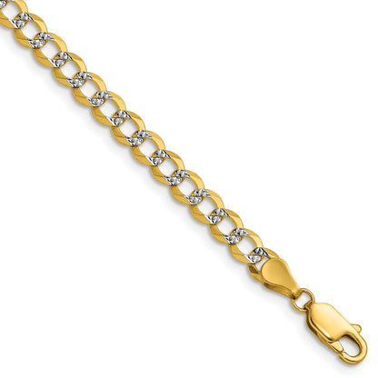 4.7mm Lightweight Pavé Flat Cuban Chain