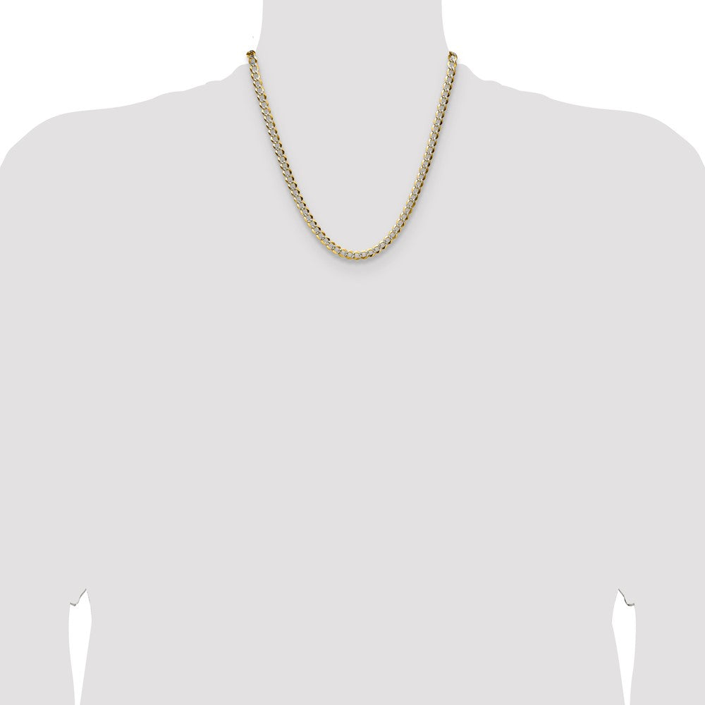5.9mm Lightweight Pavé Flat Cuban Chain