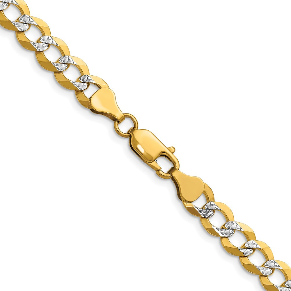 7.2mm Lightweight Pavé Flat Cuban Chain