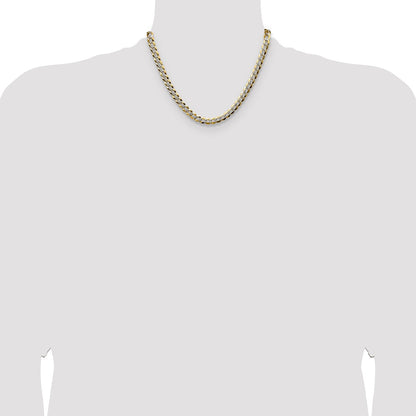 7.2mm Lightweight Pavé Flat Cuban Chain