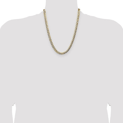 7.2mm Lightweight Pavé Flat Cuban Chain