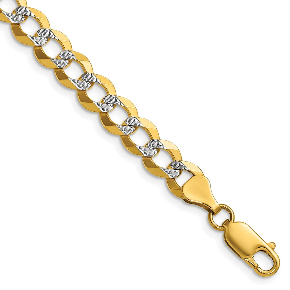 7.2mm Lightweight Pavé Flat Cuban Chain