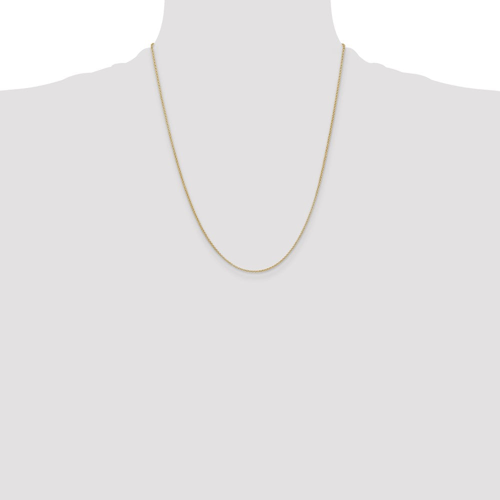 1.55mm Rolo Pendant Chain - Yellow Gold