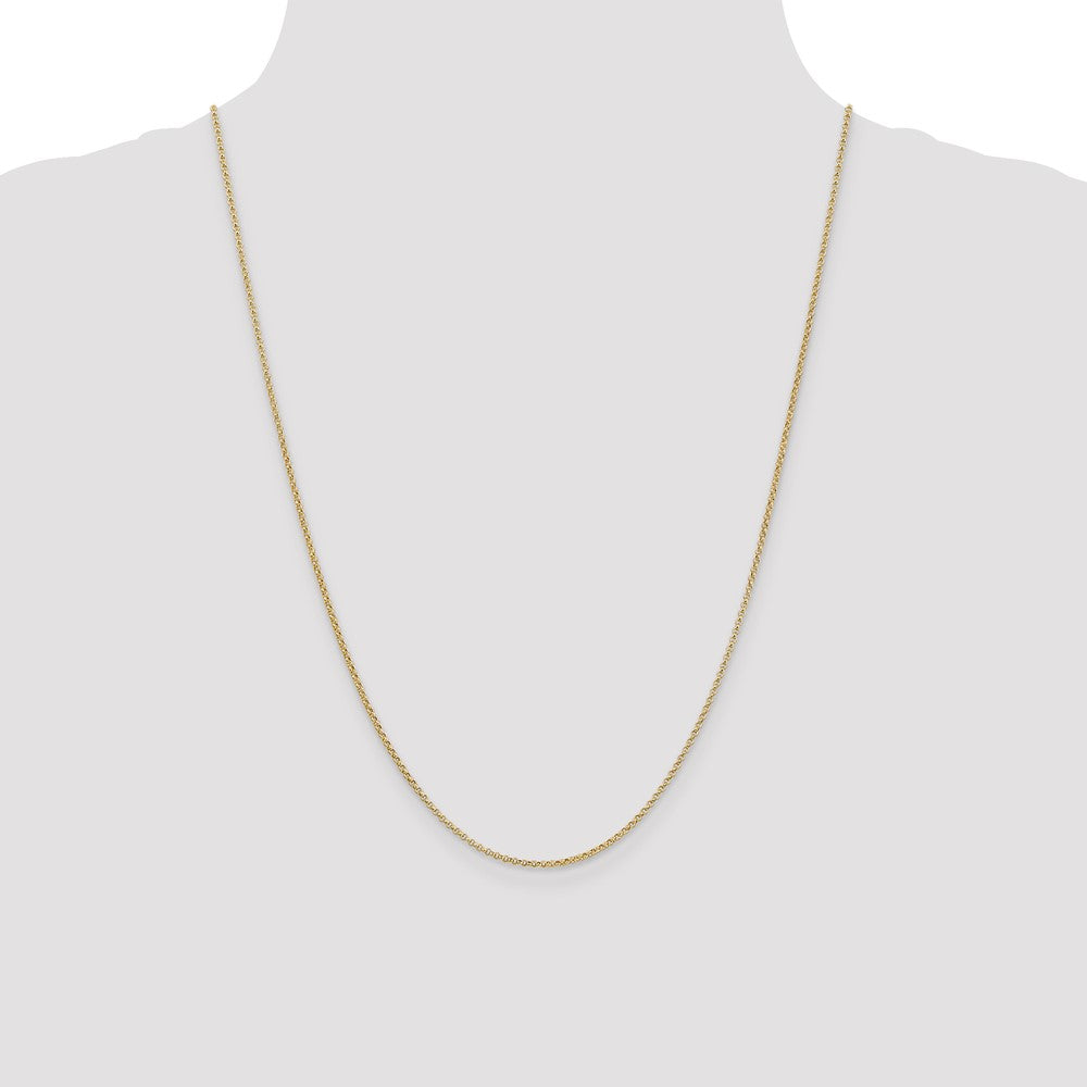 1.55mm Rolo Pendant Chain - Yellow Gold
