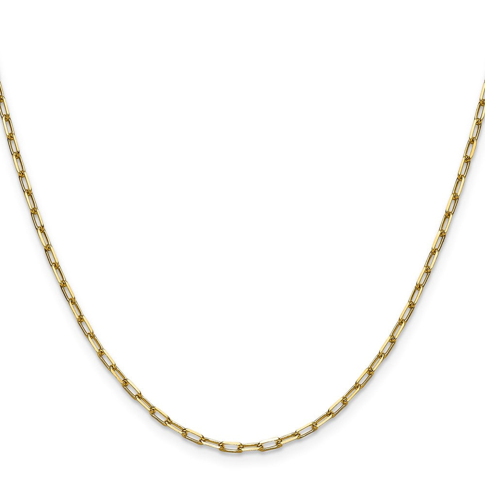 2.1mm Solid Beveled Paperclip Chain