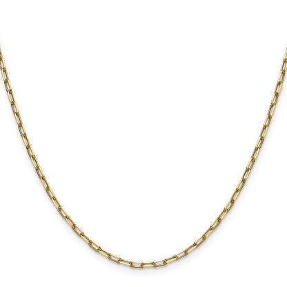2.1mm Solid Beveled Paperclip Chain