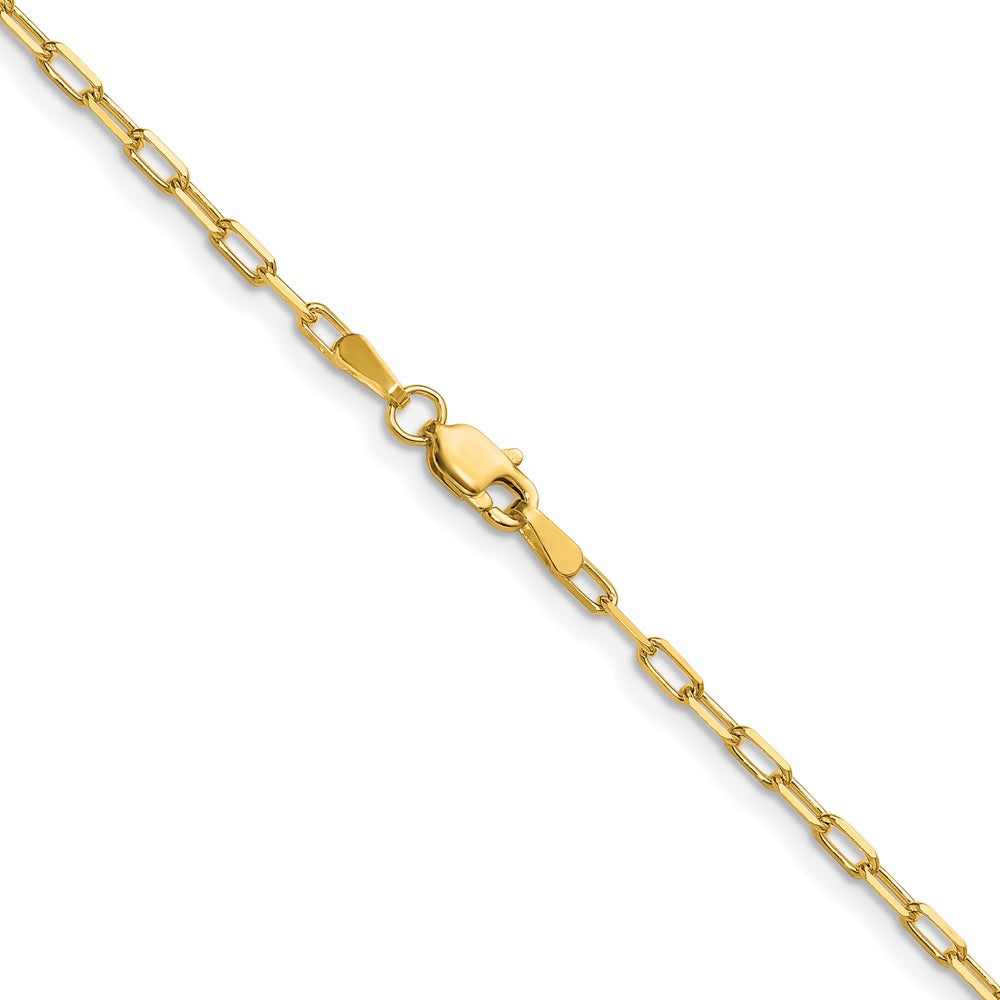 2.1mm Solid Beveled Paperclip Chain