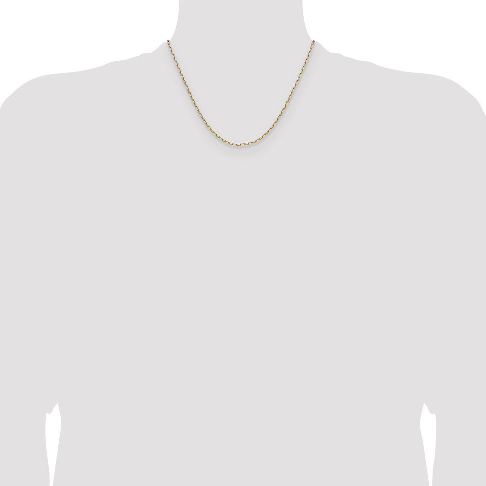 2.1mm Solid Beveled Paperclip Chain