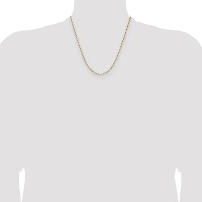 2.1mm Solid Beveled Paperclip Chain