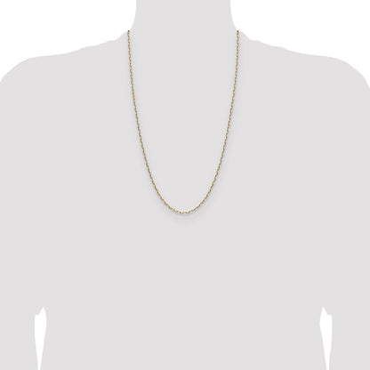 2.1mm Solid Beveled Paperclip Chain