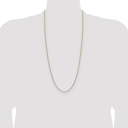 2.1mm Solid Beveled Paperclip Chain