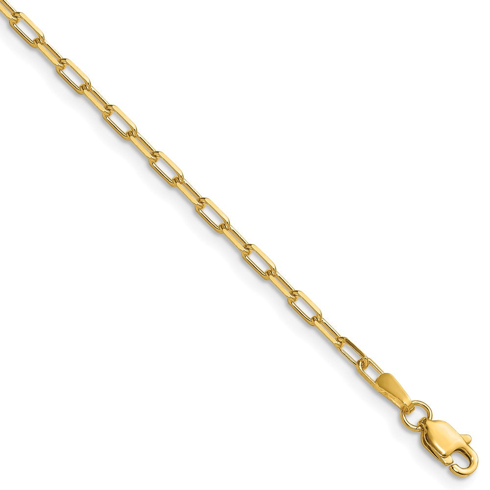 2.1mm Solid Beveled Paperclip Chain