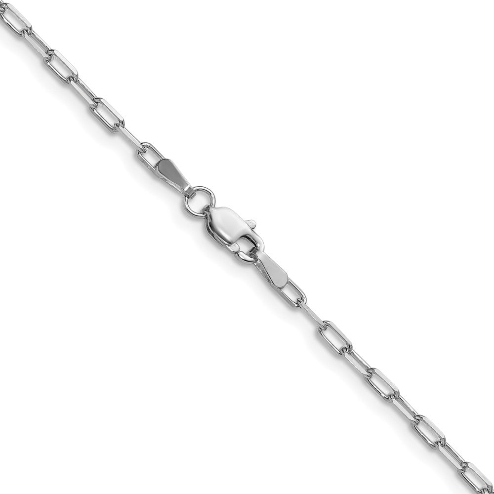 2.1mm Solid Beveled Paperclip Chain