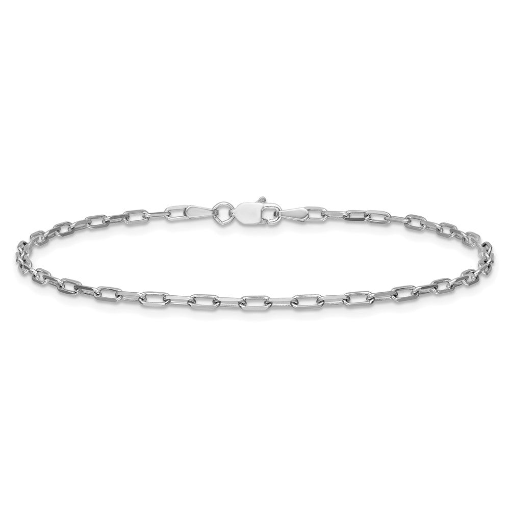 2.1mm Solid Beveled Paperclip Chain