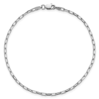 2.1mm Solid Beveled Paperclip Chain