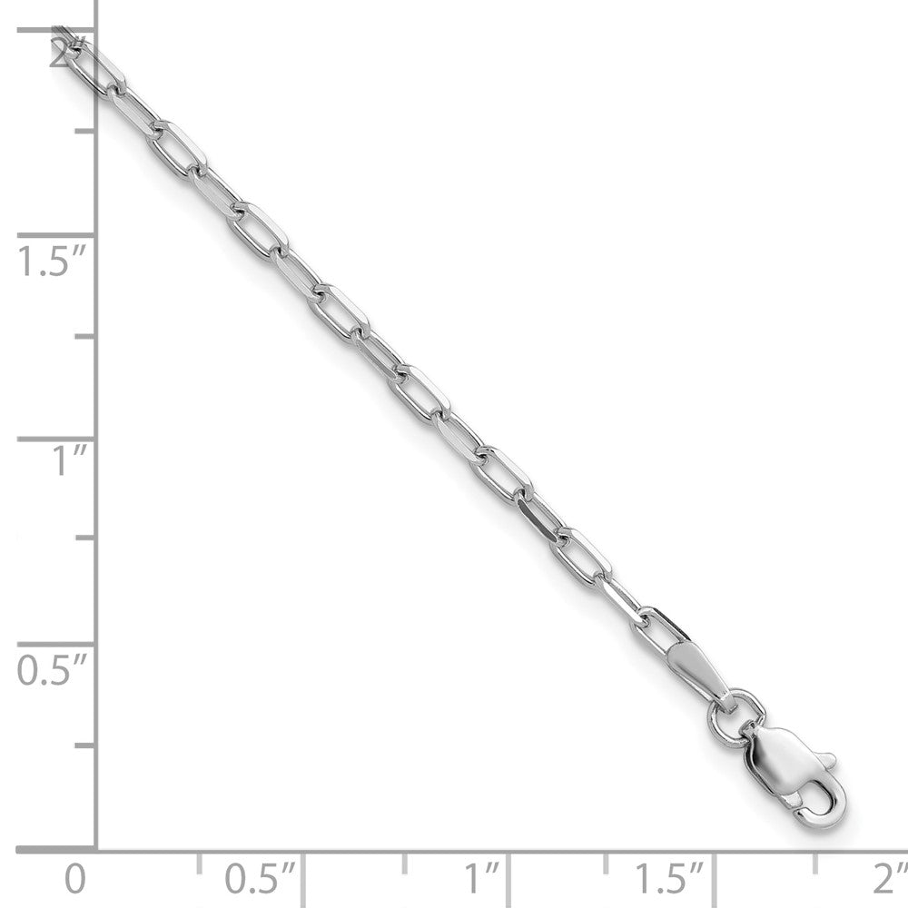 2.1mm Solid Beveled Paperclip Chain