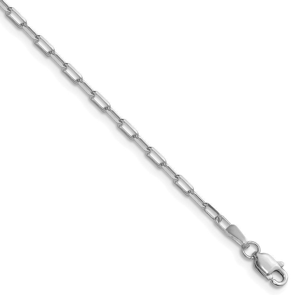 2.1mm Solid Beveled Paperclip Chain