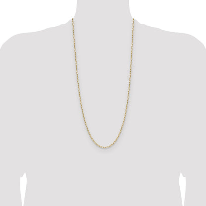 3.0mm Solid Beveled Paperclip Chain