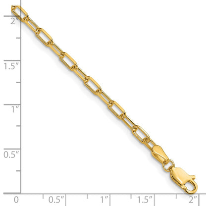 3.0mm Solid Beveled Paperclip Chain