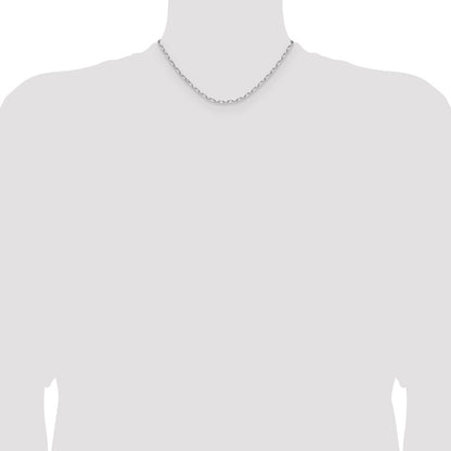 3.0mm Solid Beveled Paperclip Chain