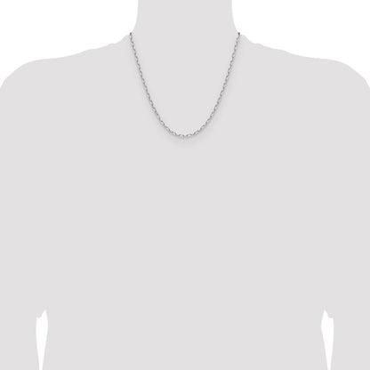 3.0mm Solid Beveled Paperclip Chain