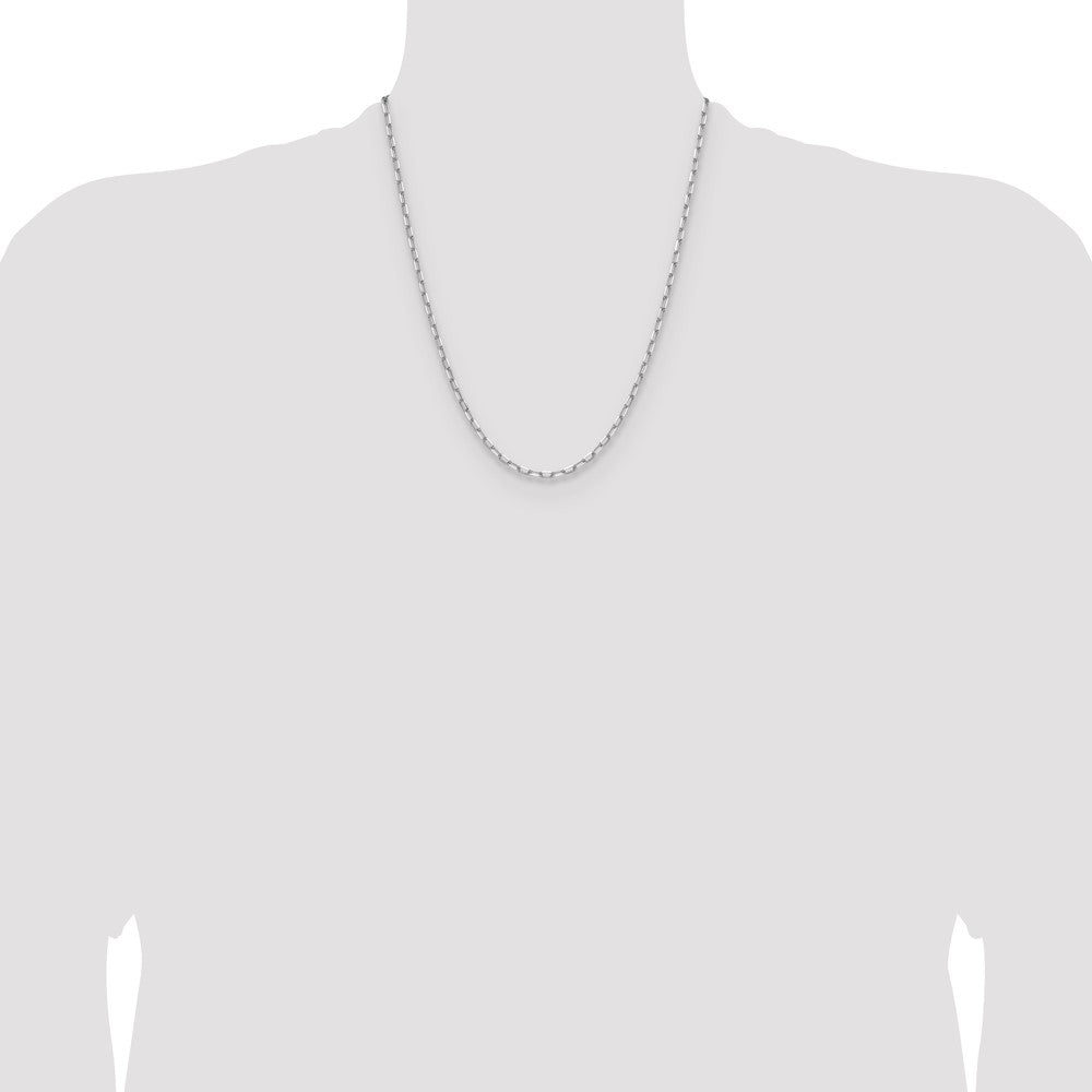 3.0mm Solid Beveled Paperclip Chain