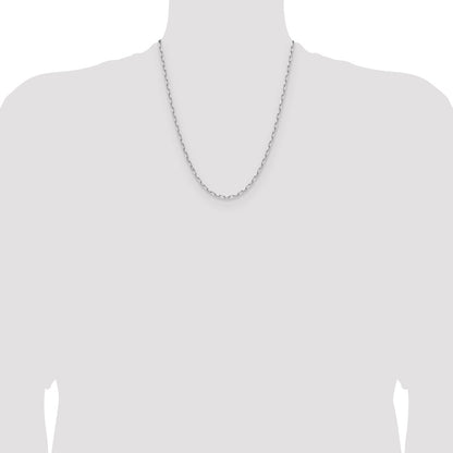 3.0mm Solid Beveled Paperclip Chain
