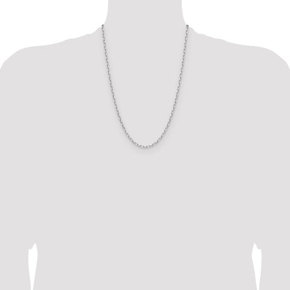 3.0mm Solid Beveled Paperclip Chain