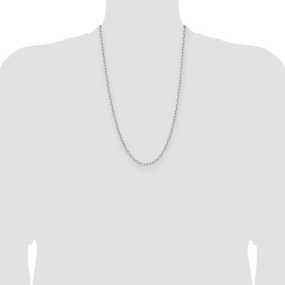 3.0mm Solid Beveled Paperclip Chain