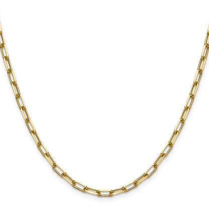 3.5mm Solid Beveled Paperclip Chain
