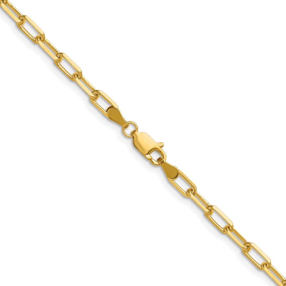 3.5mm Solid Beveled Paperclip Chain