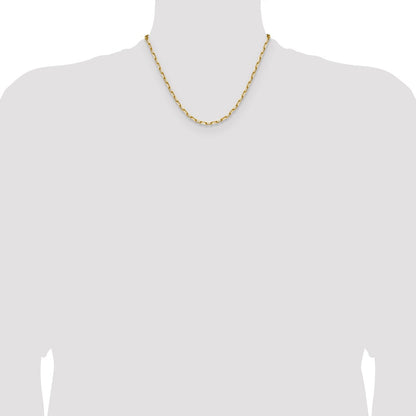 3.5mm Solid Beveled Paperclip Chain