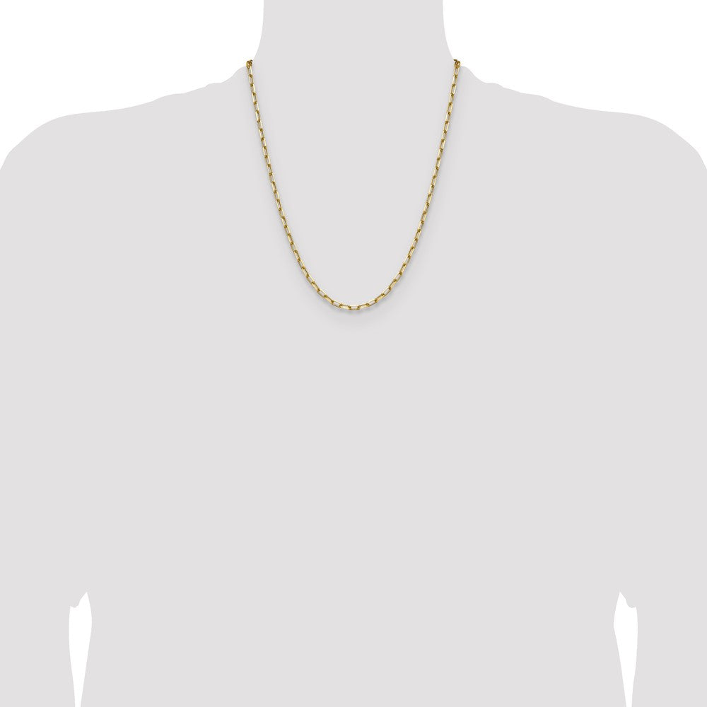 3.5mm Solid Beveled Paperclip Chain