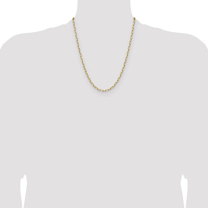 3.5mm Solid Beveled Paperclip Chain
