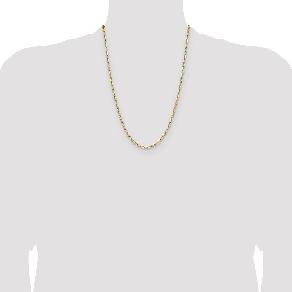 3.5mm Solid Beveled Paperclip Chain