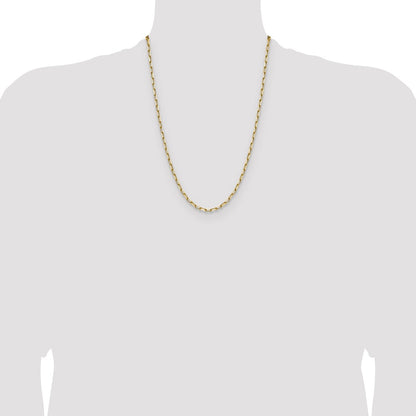 3.5mm Solid Beveled Paperclip Chain