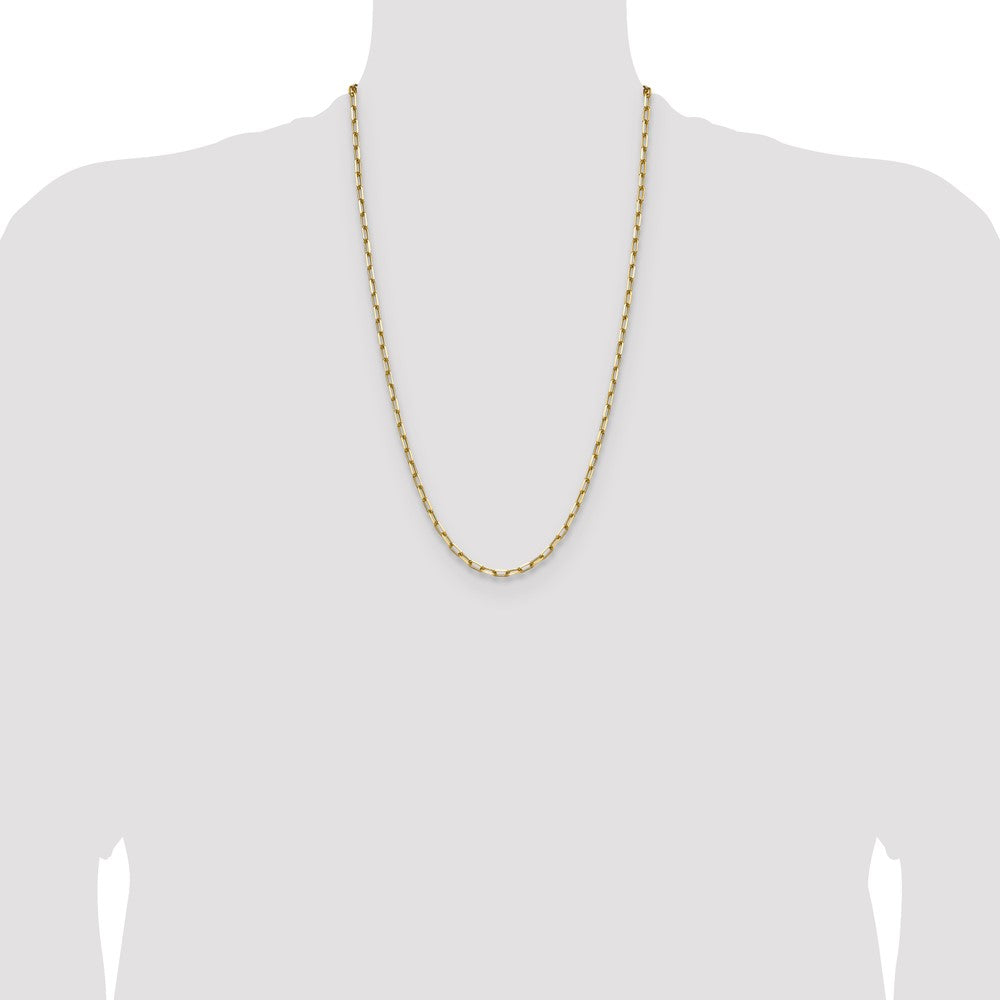 3.5mm Solid Beveled Paperclip Chain