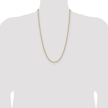 3.5mm Solid Beveled Paperclip Chain