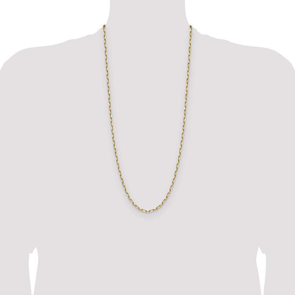 3.5mm Solid Beveled Paperclip Chain