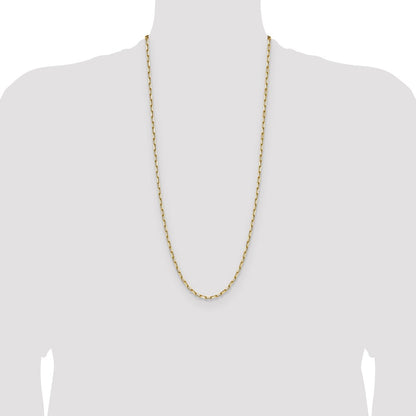 3.5mm Solid Beveled Paperclip Chain