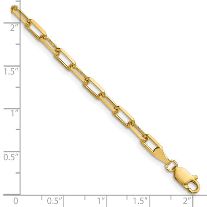 3.5mm Solid Beveled Paperclip Chain