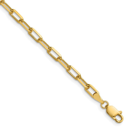 3.5mm Solid Beveled Paperclip Chain
