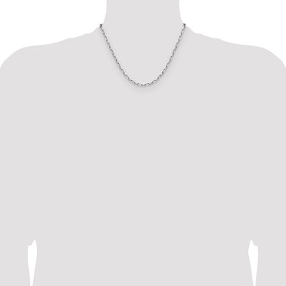 3.5mm Solid Beveled Paperclip Chain