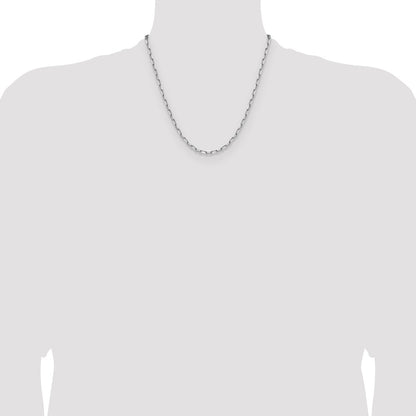 3.5mm Solid Beveled Paperclip Chain