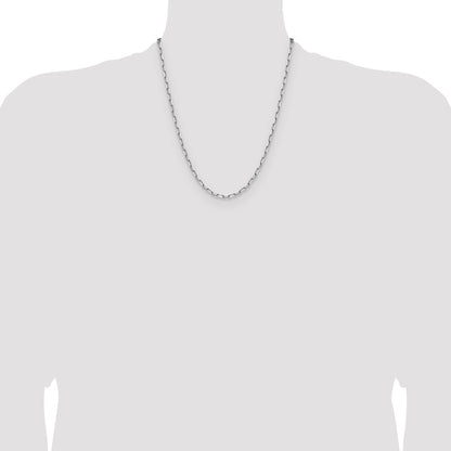 3.5mm Solid Beveled Paperclip Chain
