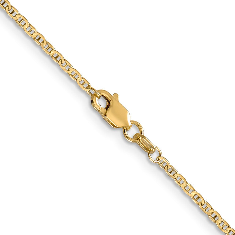 1.5mm Lightweight Flat Anchor Link Pendant Chain