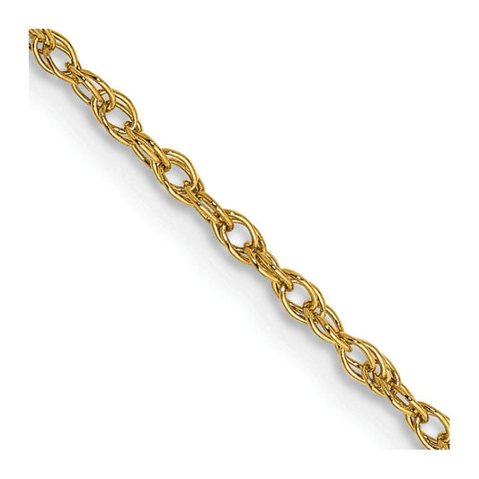 1.3mm Heavy-Baby Rope Chain 20"