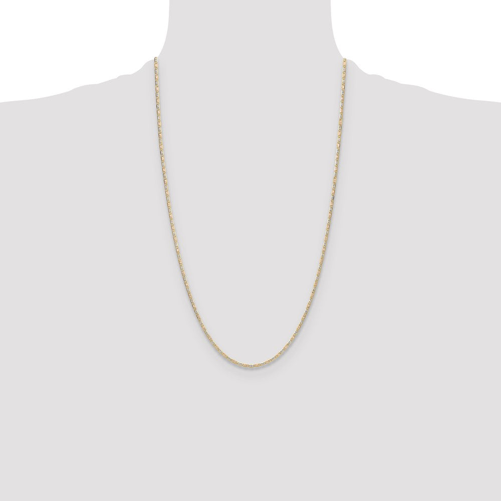 2.0mm Pavé Valentino Chain