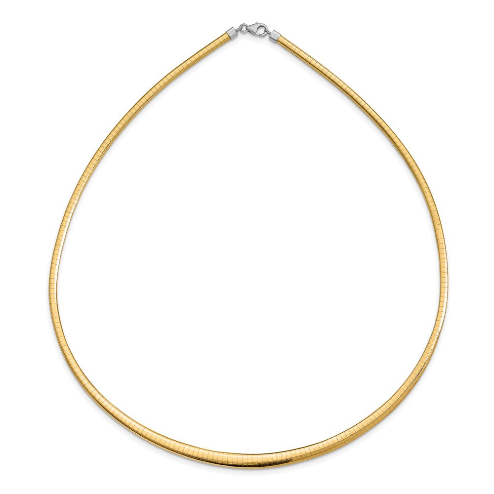 3/6mm Graduated Reversible Omega Necklace